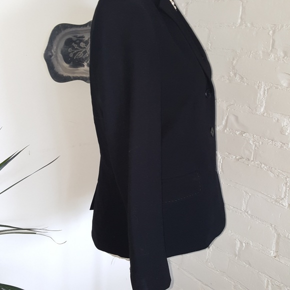Calvin Klein size 6 jet black classic blazer - Picture 3 of 6